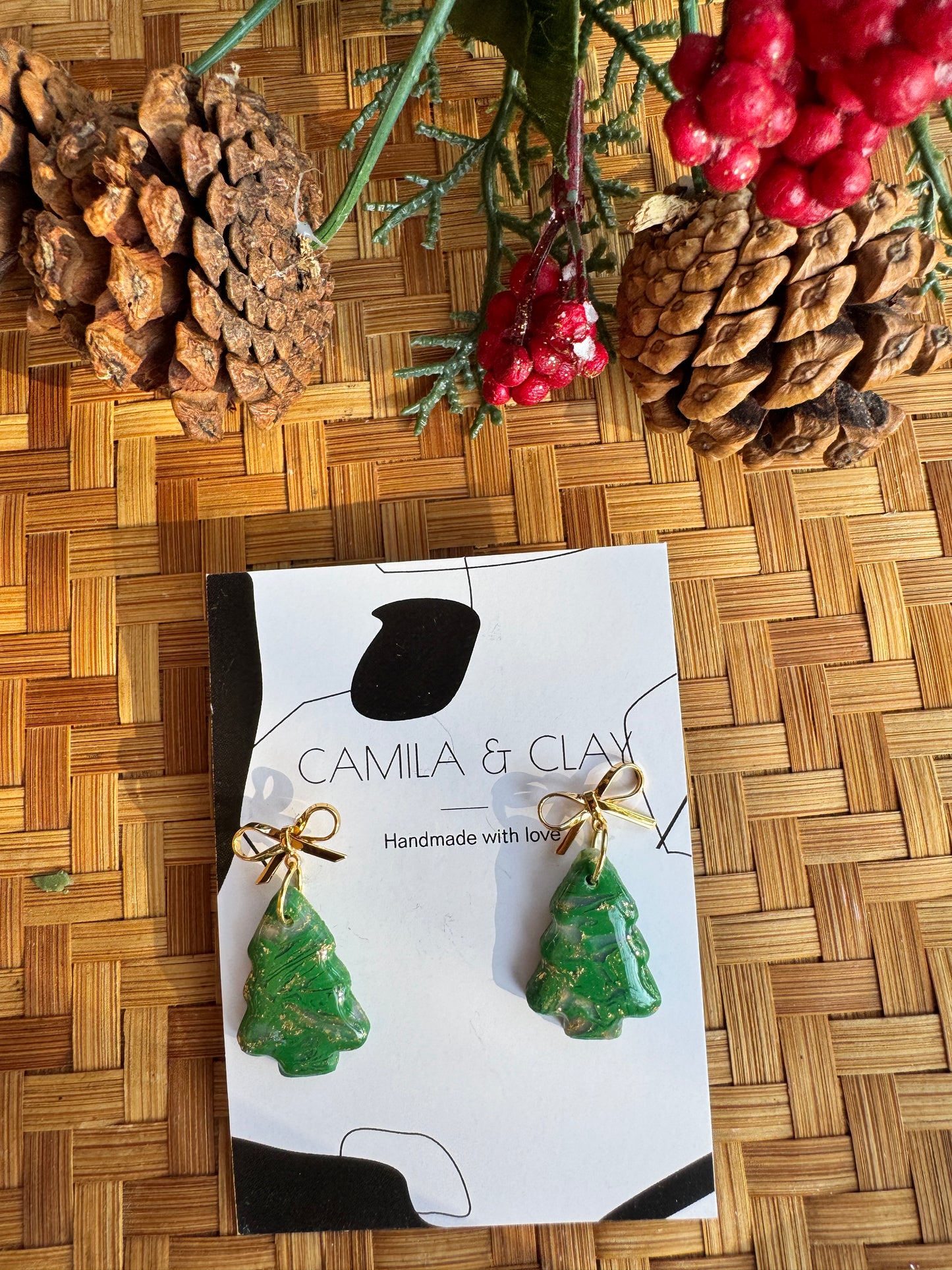 Small faux stone Christmas Tree