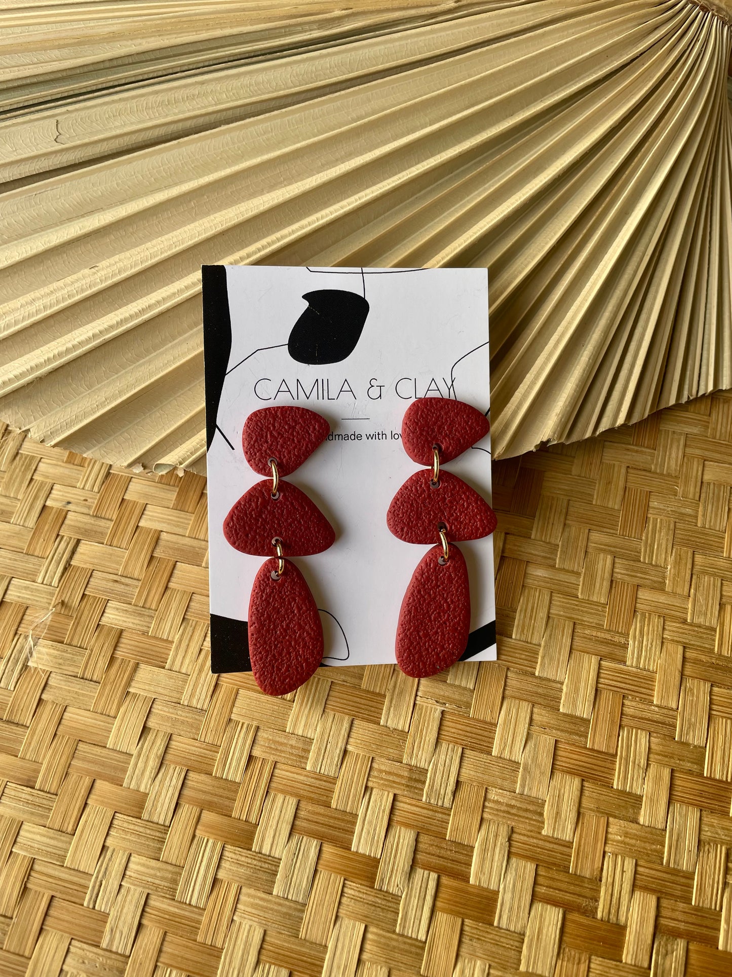 Pebblestone Dangle Earrings
