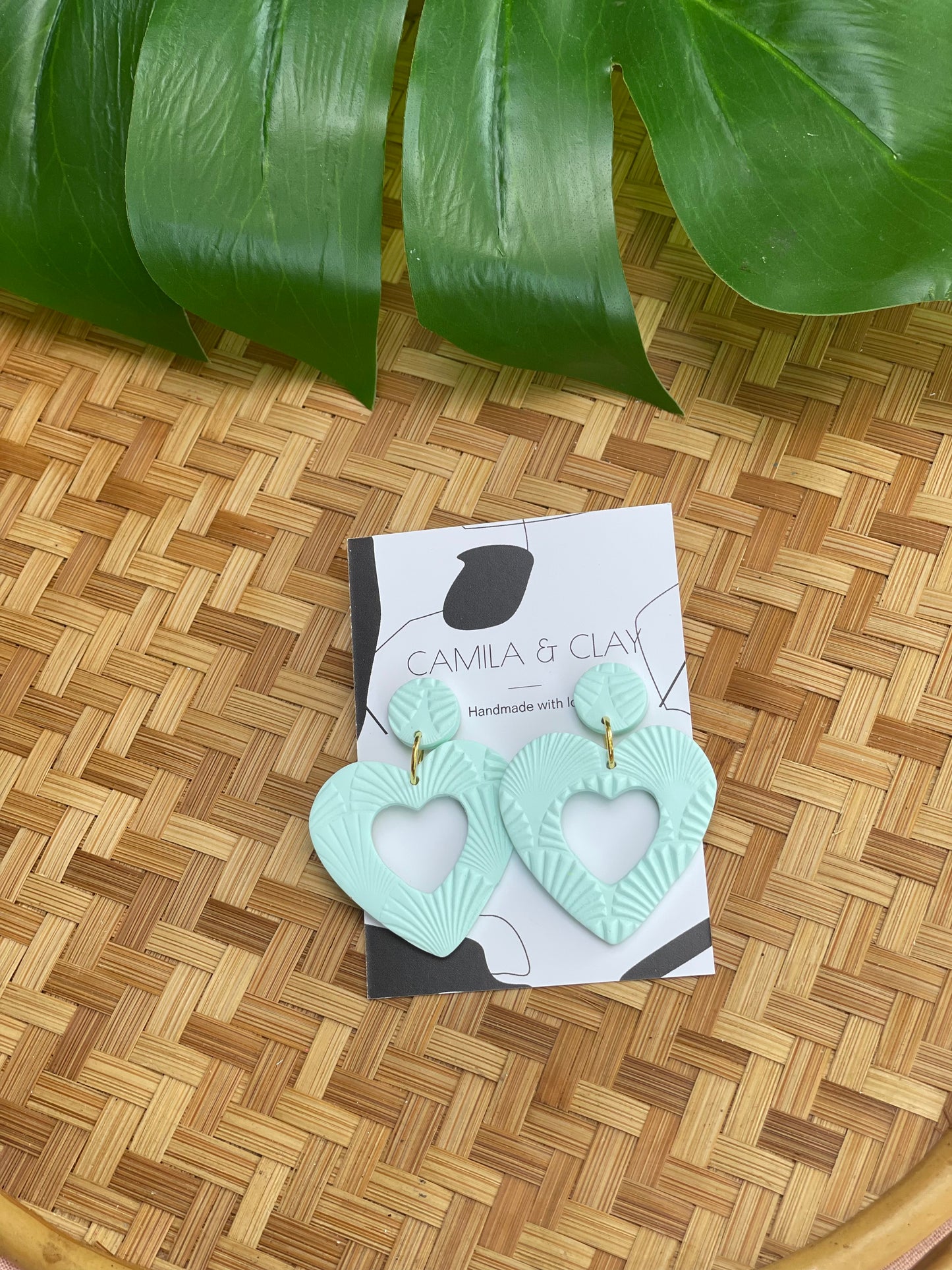 Boho Celeste Hearts Earrings