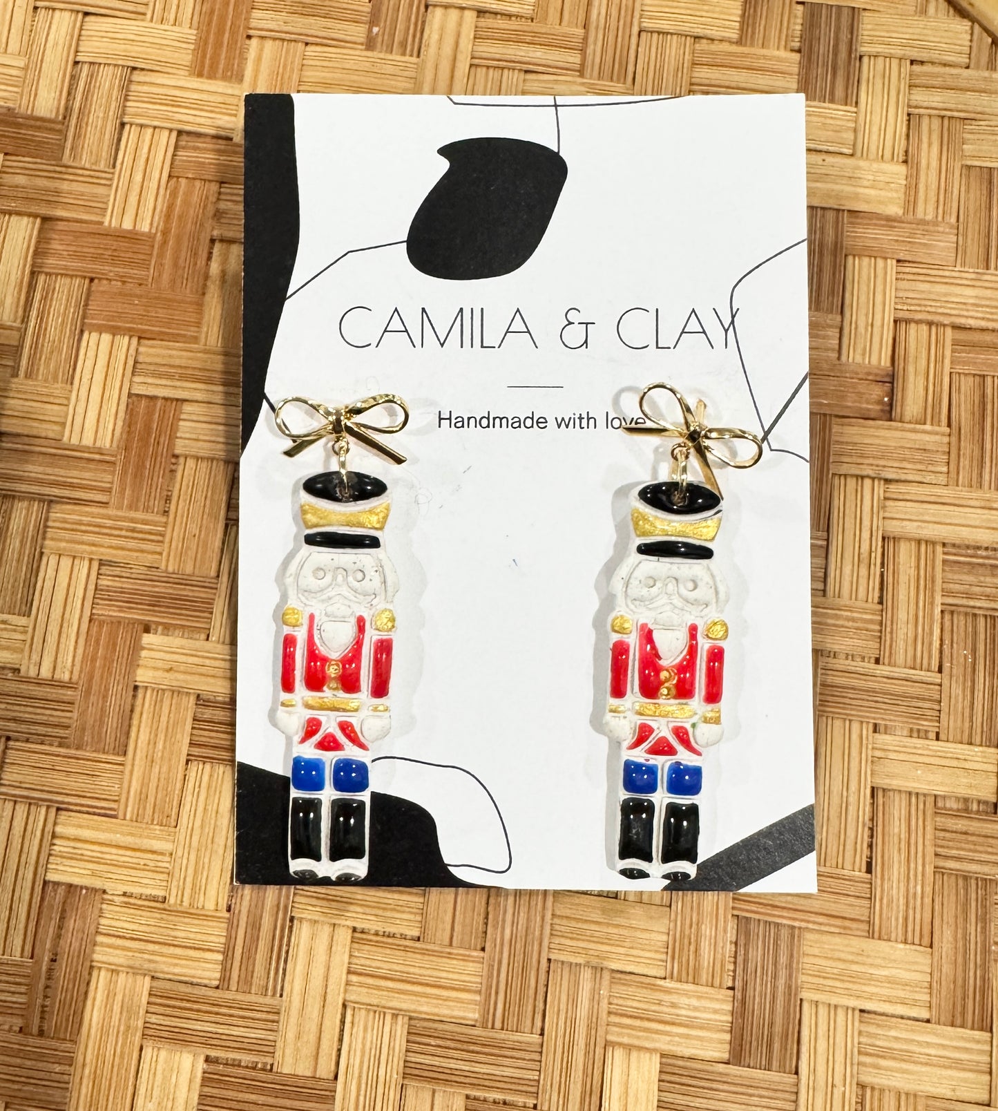 Christmas Nutcracker polymer Clay Earrings