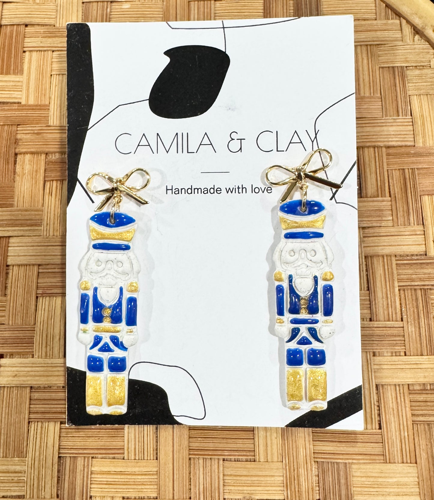 Christmas Nutcracker polymer Clay Earrings