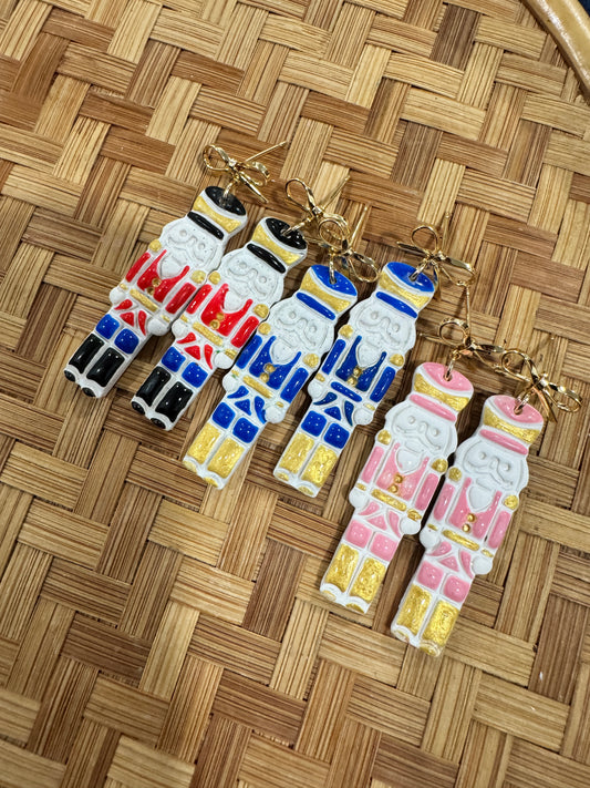 Christmas Nutcracker polymer Clay Earrings