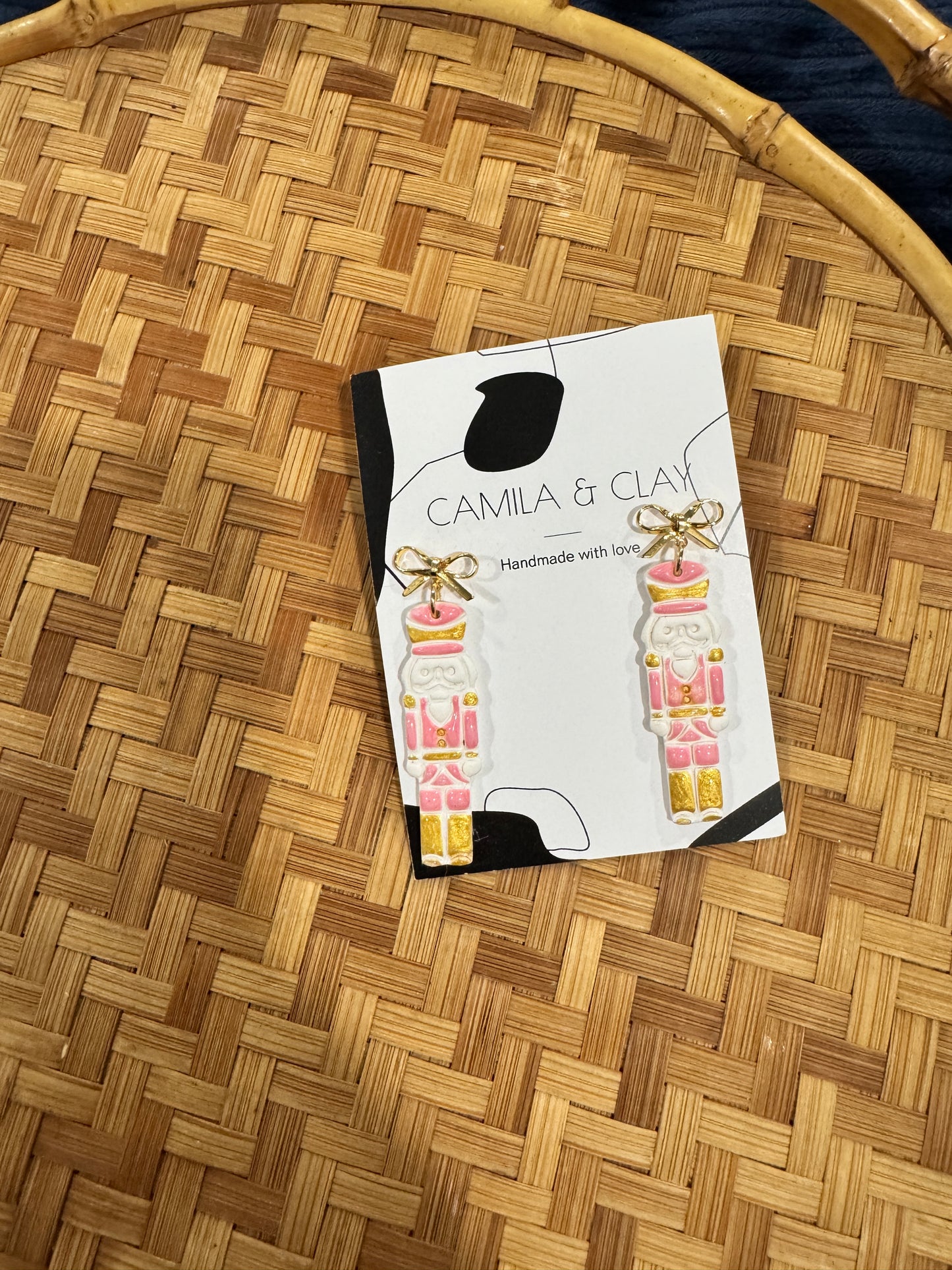 Christmas Nutcracker polymer Clay Earrings